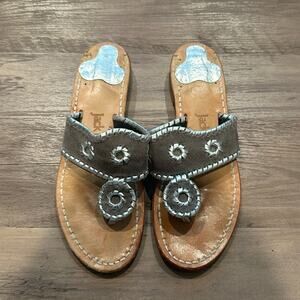 Jack Roger’s Size‎ 7 Vintage Navajo Leather Thong Sandal
